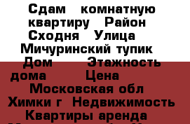 Сдам 1-комнатную квартиру › Район ­ Сходня › Улица ­ 2-Мичуринский тупик › Дом ­ 7 › Этажность дома ­ 17 › Цена ­ 25 000 - Московская обл., Химки г. Недвижимость » Квартиры аренда   . Московская обл.,Химки г.